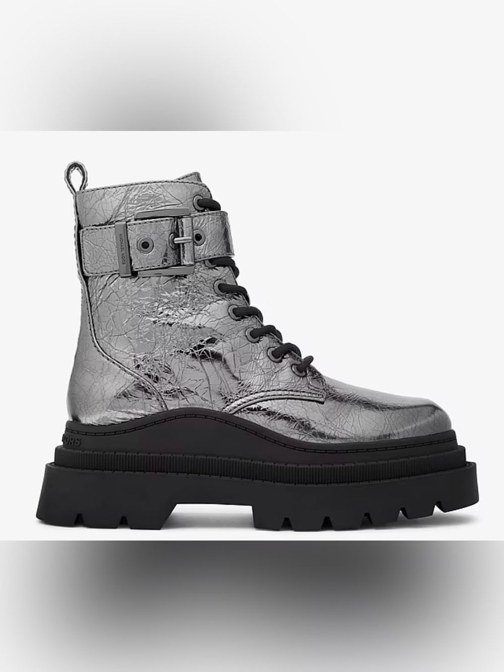 MK
Colby Crackled Metallic Leather Combat Boot - Picture 3 of 10